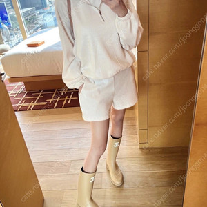 새상품) 온업 펄 와플 트레이닝 세트 아이보리