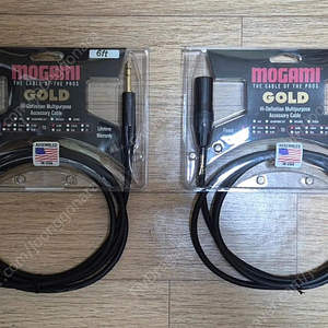 모가미 골드 XLR to TRS 1.8m 2개
