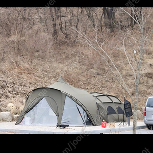 캠핑칸 블로우쉘터 , 오크돔 L 카키 판매합니다!!