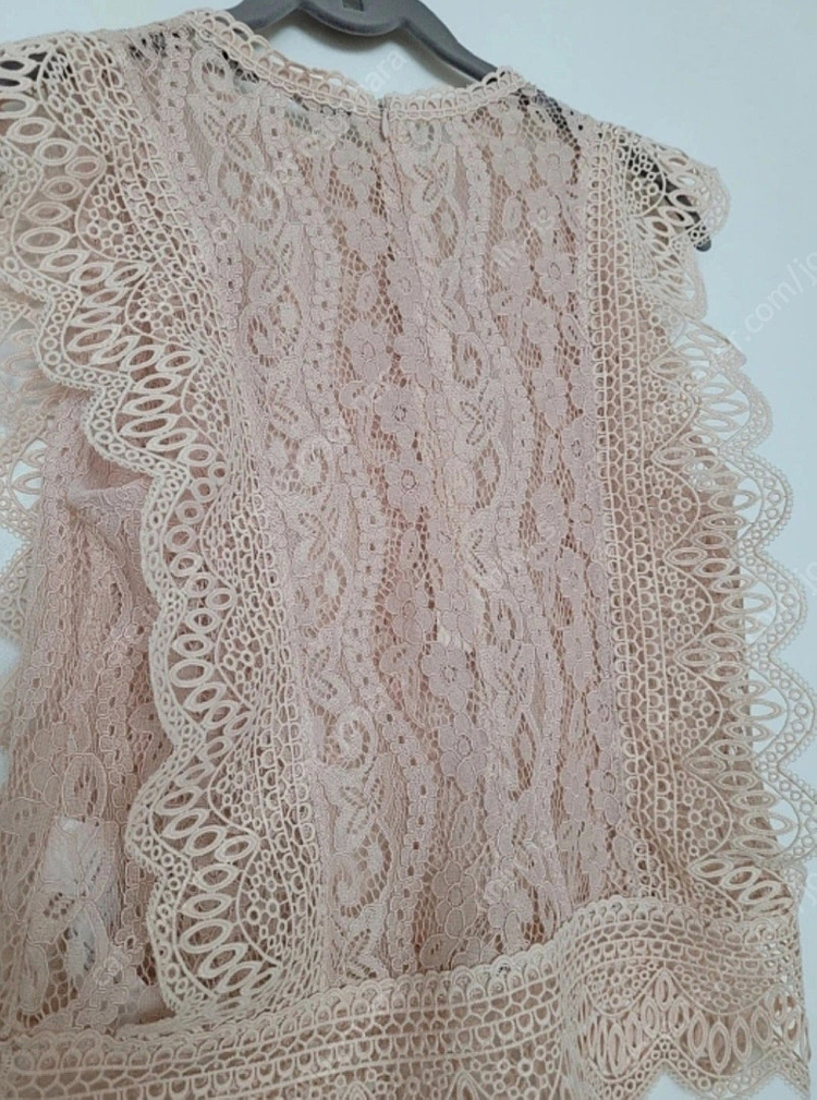 자라 레이스 블라우스 스몰--1