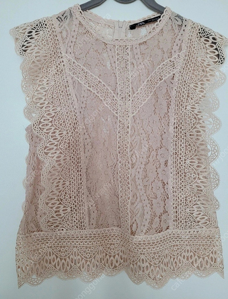 자라 레이스 블라우스 스몰--3