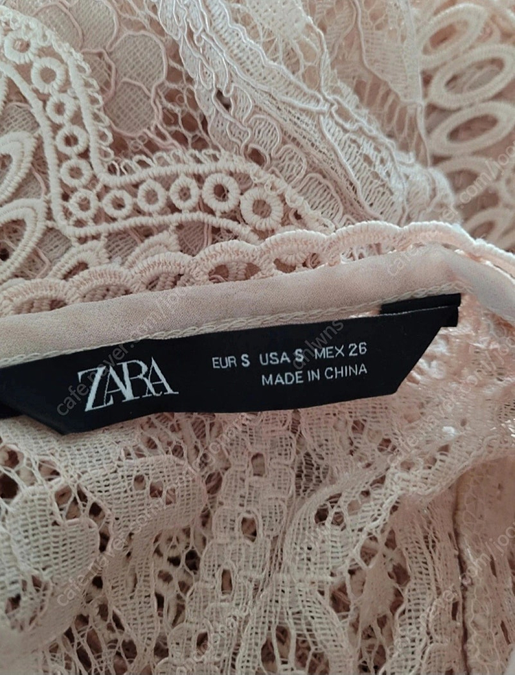 자라 레이스 블라우스 스몰--4