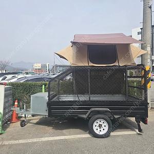 캠핑 atv 화물트레일러 루프탑텐트