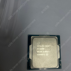 인텔 i5-11500 CPU 단품 (쿨러 X)