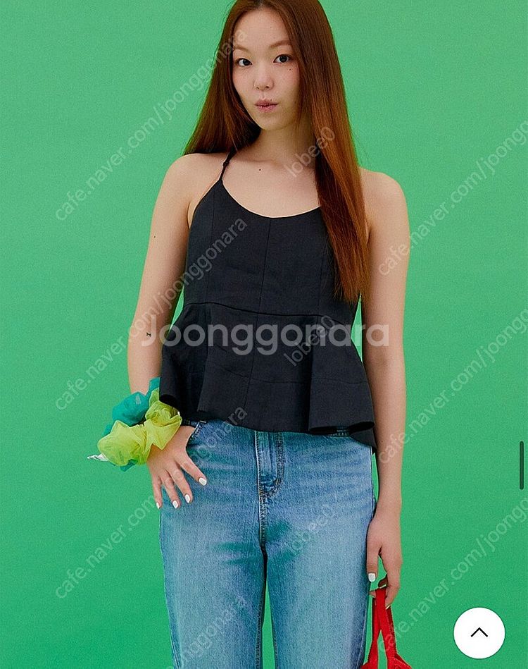 유어네임히얼 솔솔이 슬리브리스 S사이즈 블랙--3