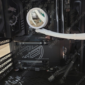 AMD 9800x3D, X870E 카본, 지스킬 64G 보드셋