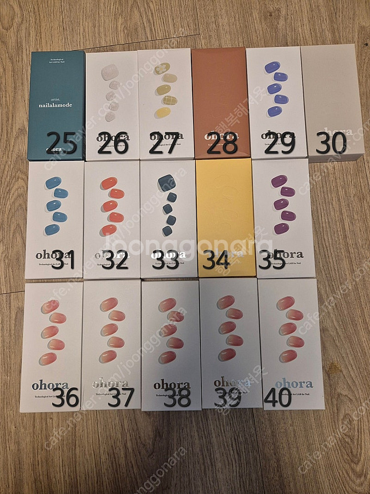 오호라 젤네일,페디 개당 6500--1