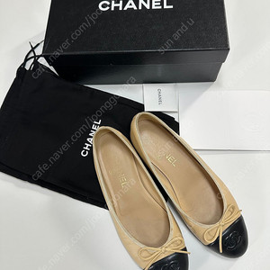 샤넬 발레리나 플랫 투톤 38