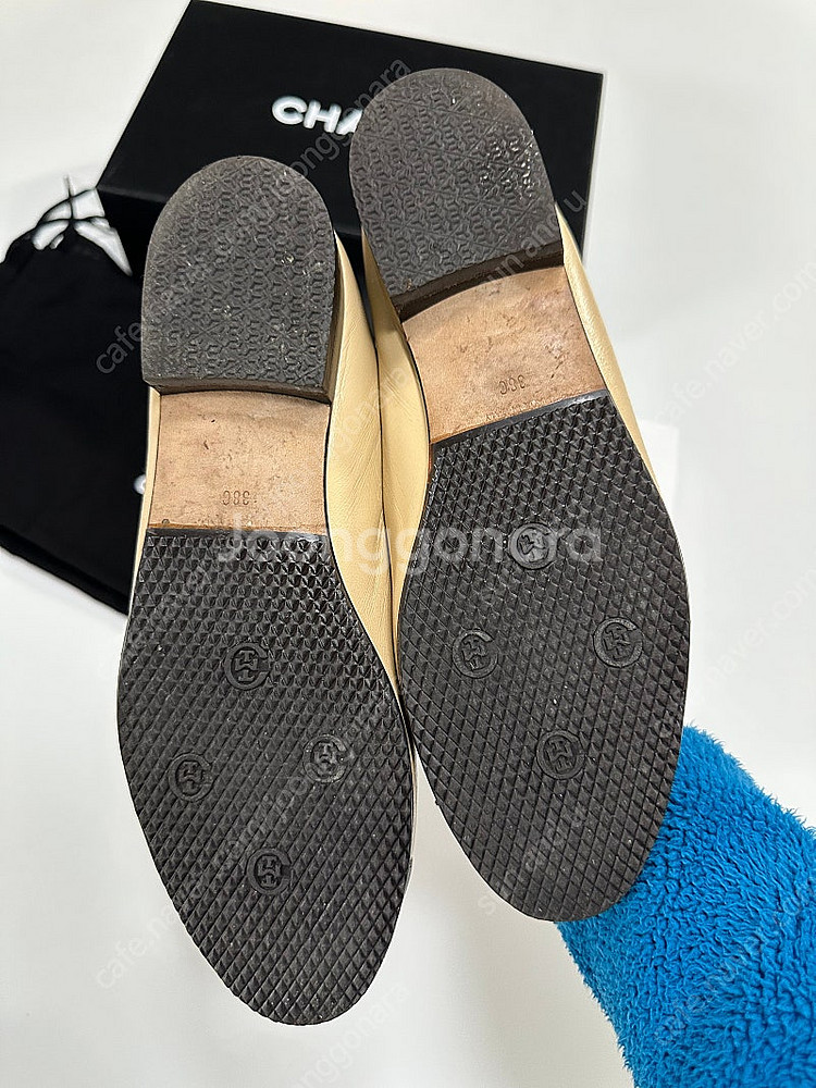 샤넬 발레리나 플랫 투톤 38--2