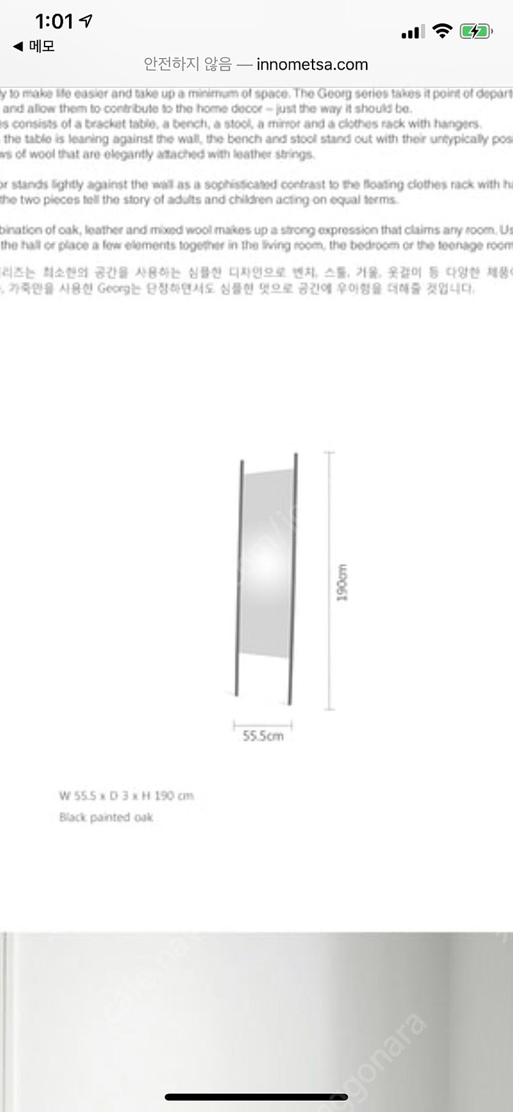 스카게락 전신거울(블랙)-프리츠한센--2