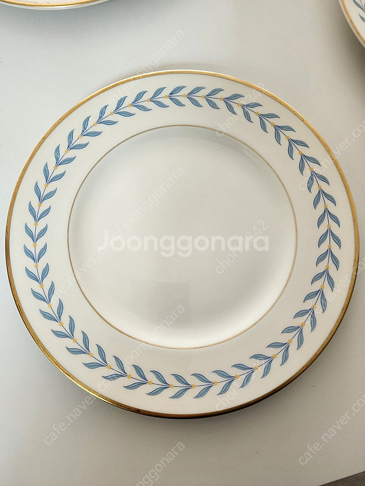 시라쿠스 블루로렐 디너접시 3장--0