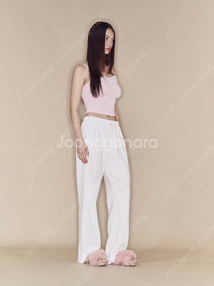 플리즈노팔로우 플노팔 하니 레이스 슬리브리스 탑 핑크,...--2