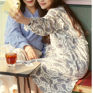 무배 새상품 S 페이즐리 원피스 써스데이아일랜드