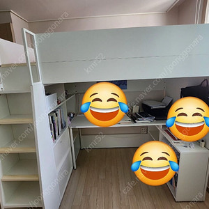 한샘 티오벙커침대 ㄱ자형 책상