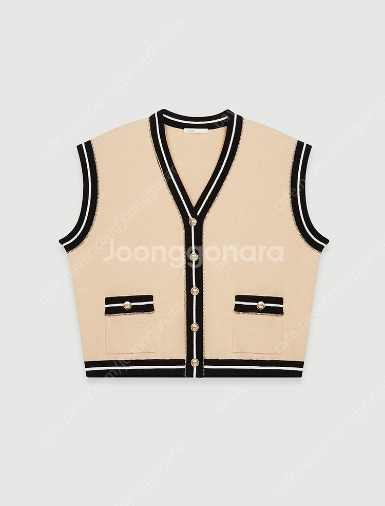 마쥬 marshalli 마샬리 슬리브리스 가디건 니트 ...--5
