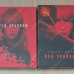 (블루레이) 레드 스패로 (1Disc, 풀슬립 스틸북 한정판), 레드 스패로 (1Disc 렌티큘러 오링케이스 스틸북 한정판) (포토카드 6종) + (넘버링 카드) : 블루레이 We