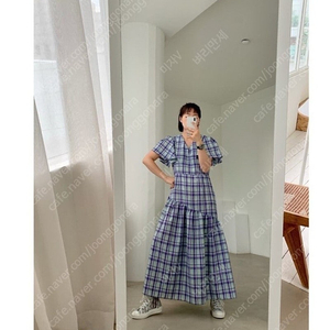 갈롱드블랑 체크 원피스