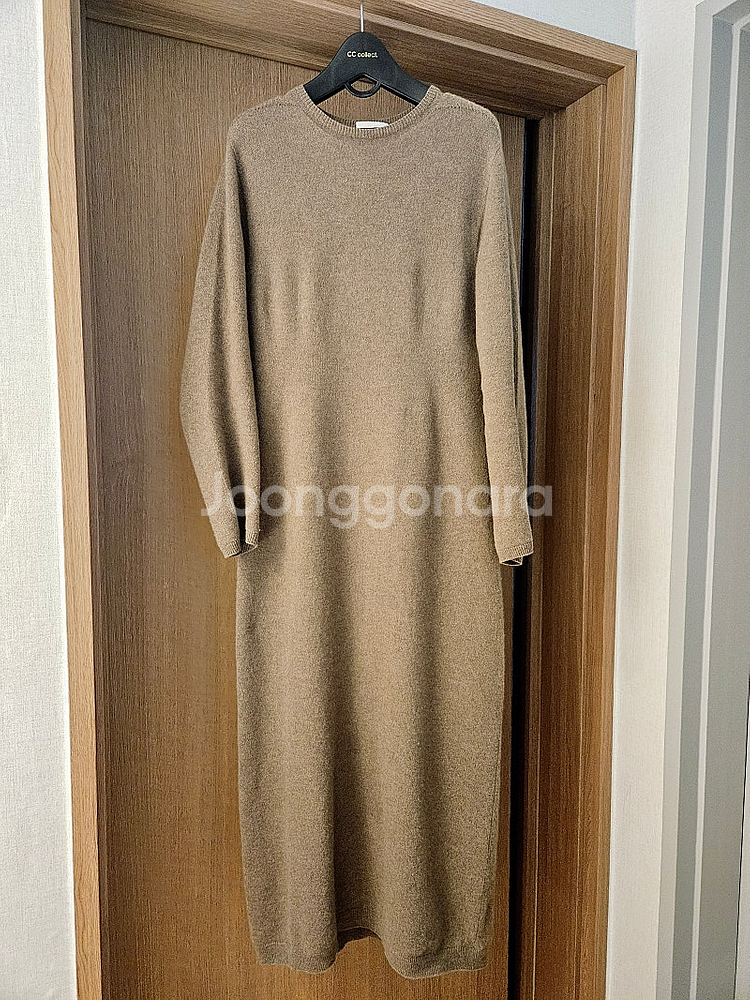 더캐시미어 캐시미어 홀가먼트 롱 드레스 85--0