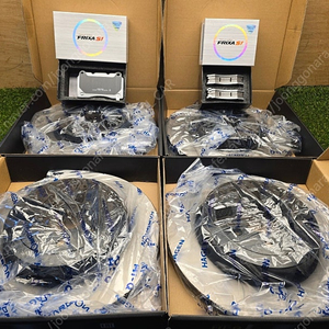 제네시스 쿠페 브렘보사양 디스크 & 패드 한대분 전륜 340mm , 후륜 330mm 상신디스크 전후륜 프릭사S1패드 신품세트 세트일괄 30만원 배송비별도