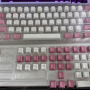 레오폴드 FC900RBT PD 라이트 핑크 키보드 키캡 팝니다.