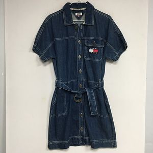 타미힐피거 타미진스 웨크웨어 데님 원피스 xs