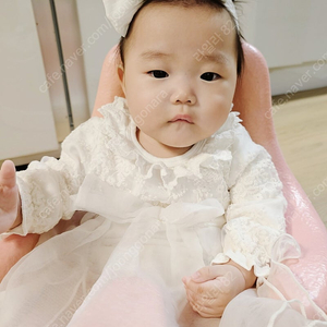 신생아 아기 백일드레스 66호 + 리본헤어밴드 [택포]