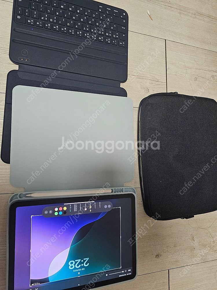아이패드 에어 5세대 S급 블루 64g 펜슬 2 구조독--0