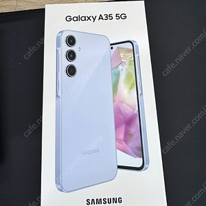 갤럭시 A35 128GB 자급제-어썸 아이스블루 (미개봉 새상품)
