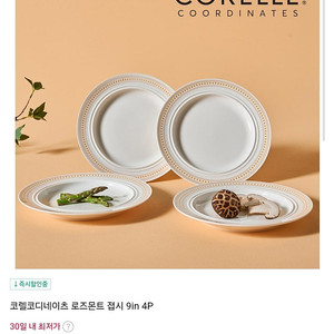 코렐코디네이츠 로즈몬트 접시 9in 4P + 머그컵2P