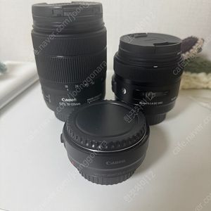 캐논 EF-S 18-135mm f3.5-5.6 IS USM + SIGMA A 30mm F1.4 DC HSM 캐논마운트 + ef eos r