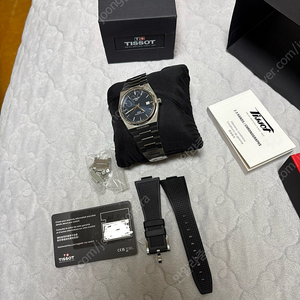 티쏘 prx 40mm 파워매틱 청판 팝니다.