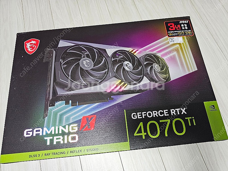 msi rtx4070ti 게이밍x 트리오 판매합니다.(...--0