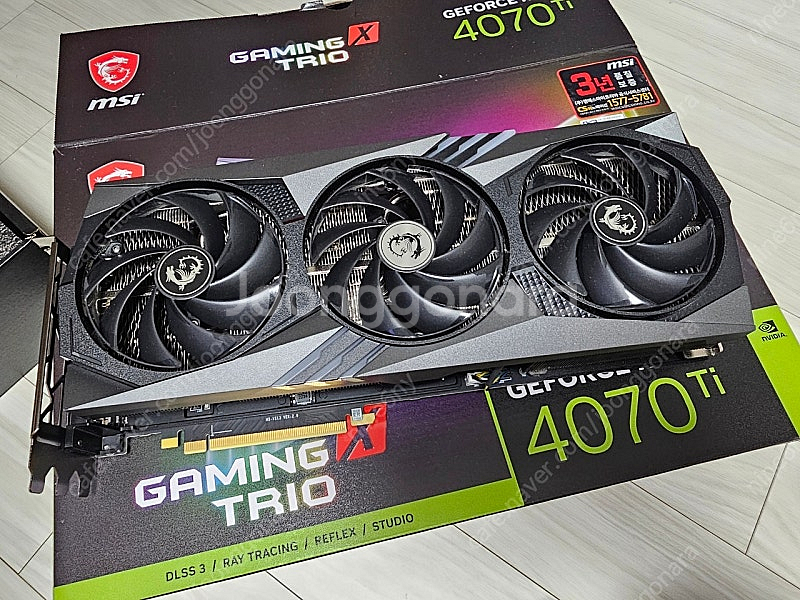 msi rtx4070ti 게이밍x 트리오 판매합니다.(...--1