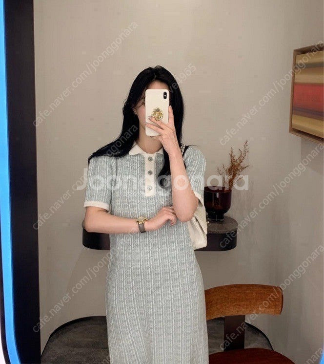 페이지유 세이지 니트 원피스--0