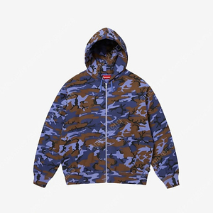 슈프림 25ss 블루카모 후드집업 XL 판매
