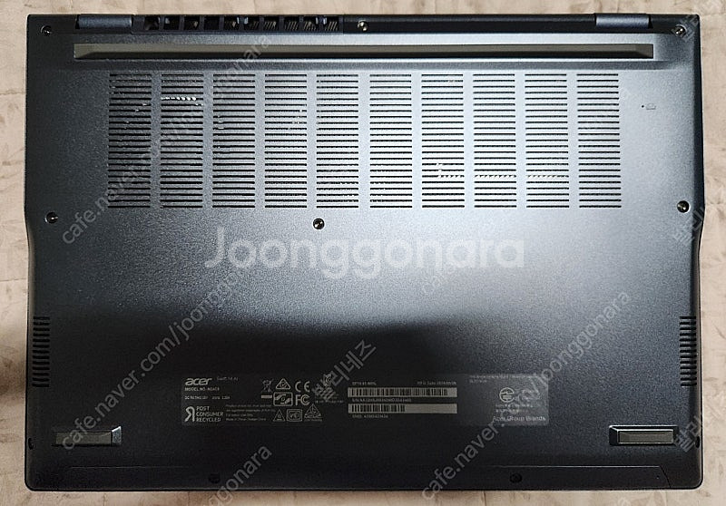 에이서 스위프트 14 ai 루나레이크 226v 팝니다--3