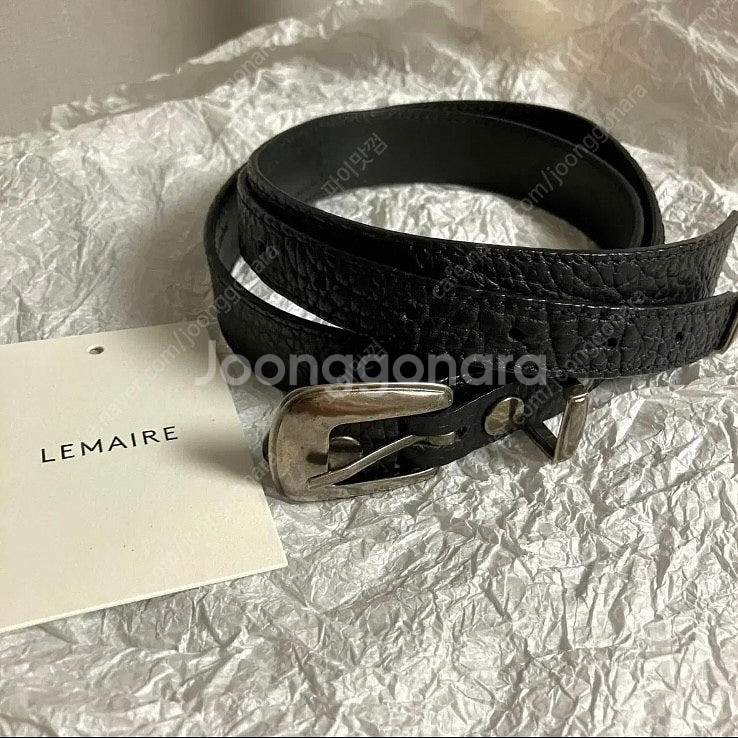 (90) Lemaire 르메르 웨스턴 벨트 그레인레더--0