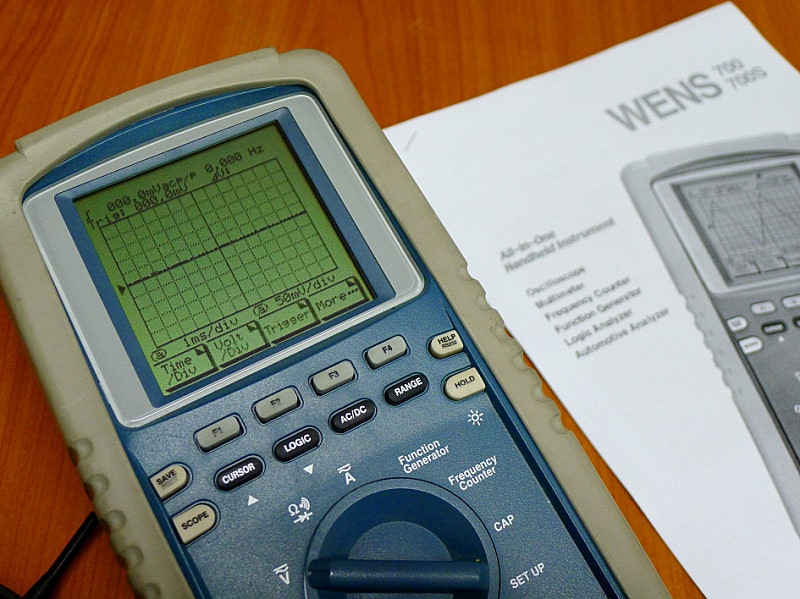 휴대용 올인원 다기능종합계측기 웬스 WENS700S 오실로스코프,멀티미터,주파수카운터,함수발생기,로직아날라이저--6