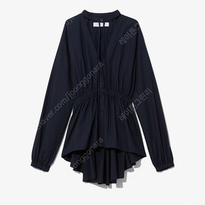 (정품)프로엔자슐러 Proenza Schouler 네이비 블라우스탑