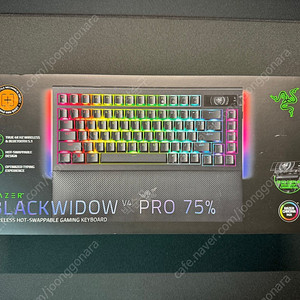 RAZER Blackwidow V4 PRO 75% 레이저 블랙위도우 V4 프로 75% 게이밍 유무선키보드 팝니다.