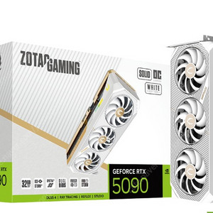 ZOTAC GAMING 지포스 RTX 5090 SOLID OC White D7 32GB