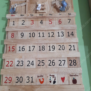 원목만년달력 (새상품) 2만