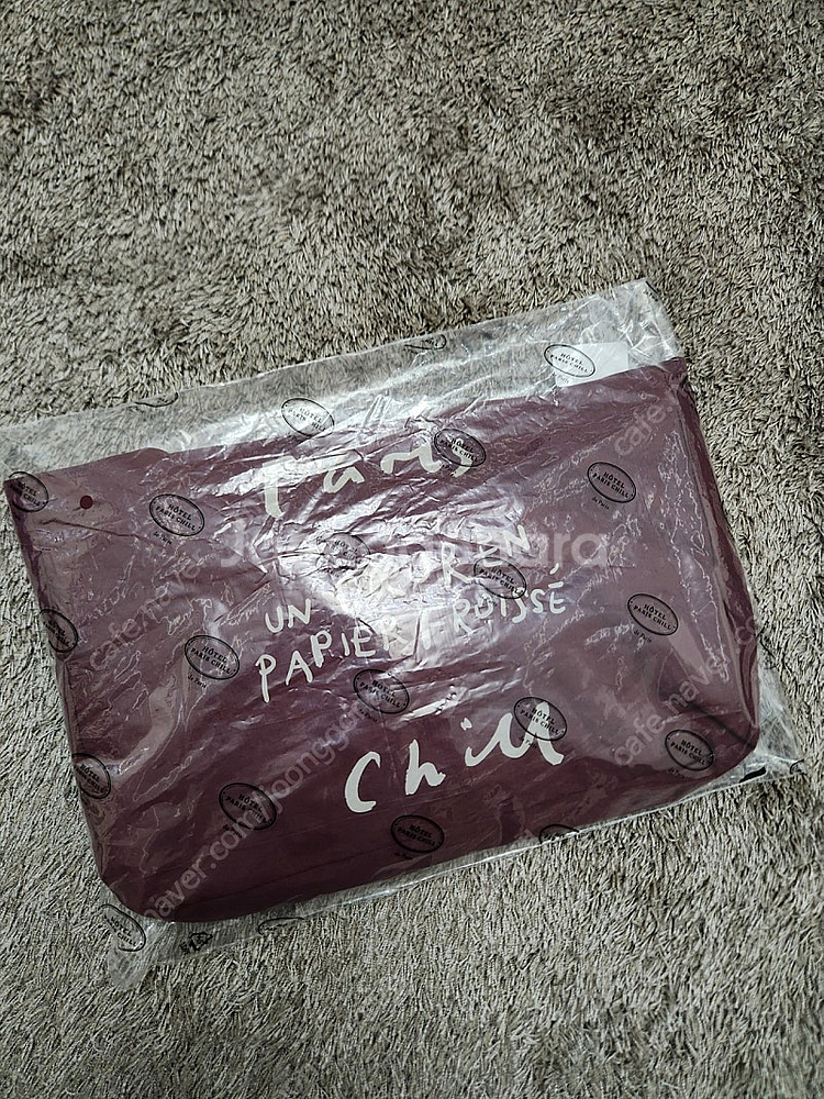 (새상품) 호텔파리칠 에코백 페이퍼 토트백 wine--3