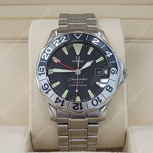 OMEGA 오메가 씨마스터 41mm GMT 50주년 블랙웨이브