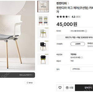 핀란디아 팔걸이 의자 2개 (대구 직거래)