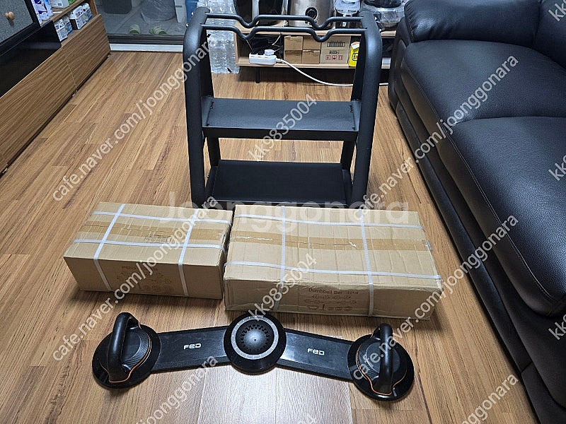샤오미 FED 무게조절덤벨 + 거치대 일괄 판매합니다.--0