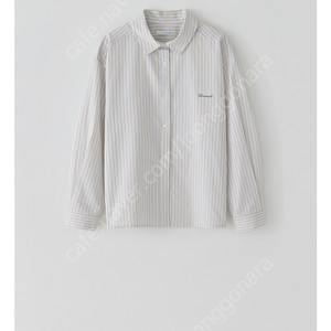 타낫 tannat T/T logo stripe shirt 베이지