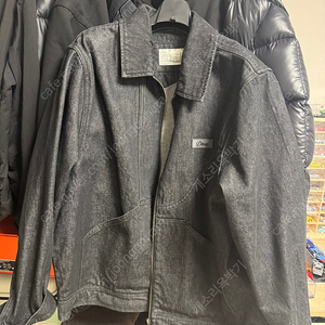 Dime denim twill jacket 다임 흑청자켓