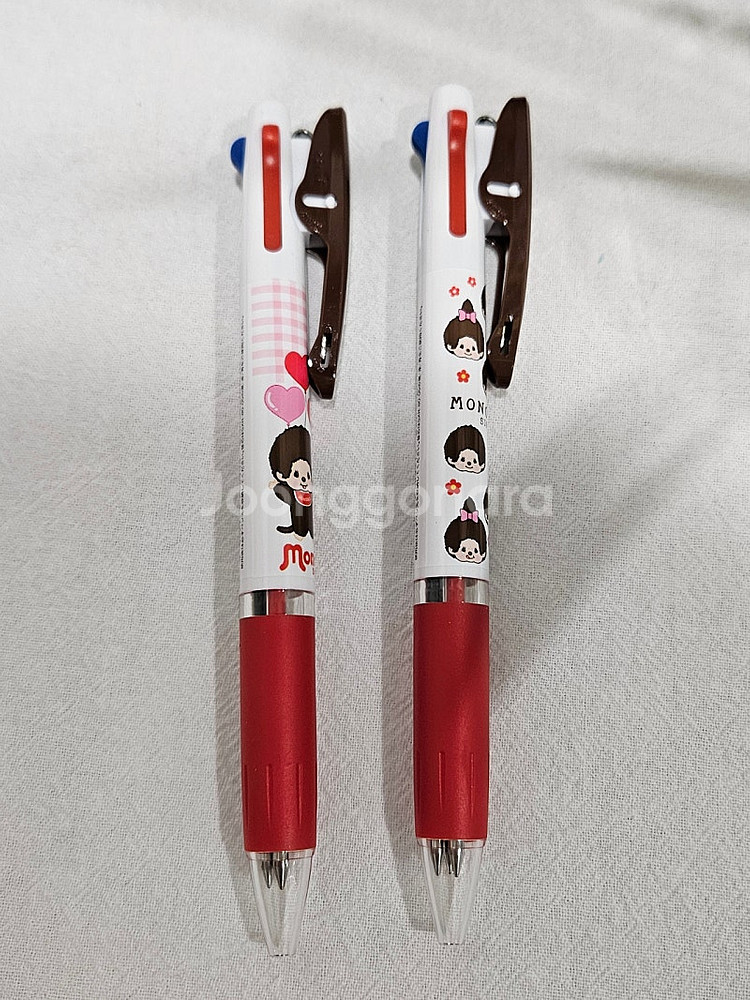 몬치치 제트스트림 볼펜 파우치 키링 필통--2