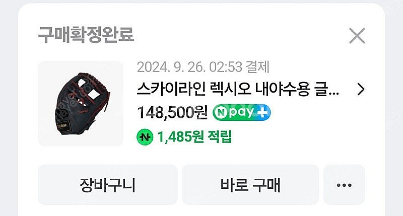 스카이라인 렉시오 내야 글러브 판매--2